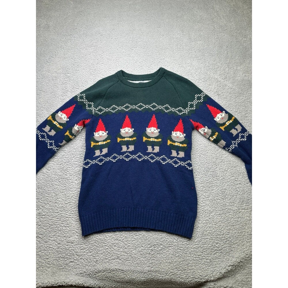 Gnome Character Hero Christmas Sweater Sz medium